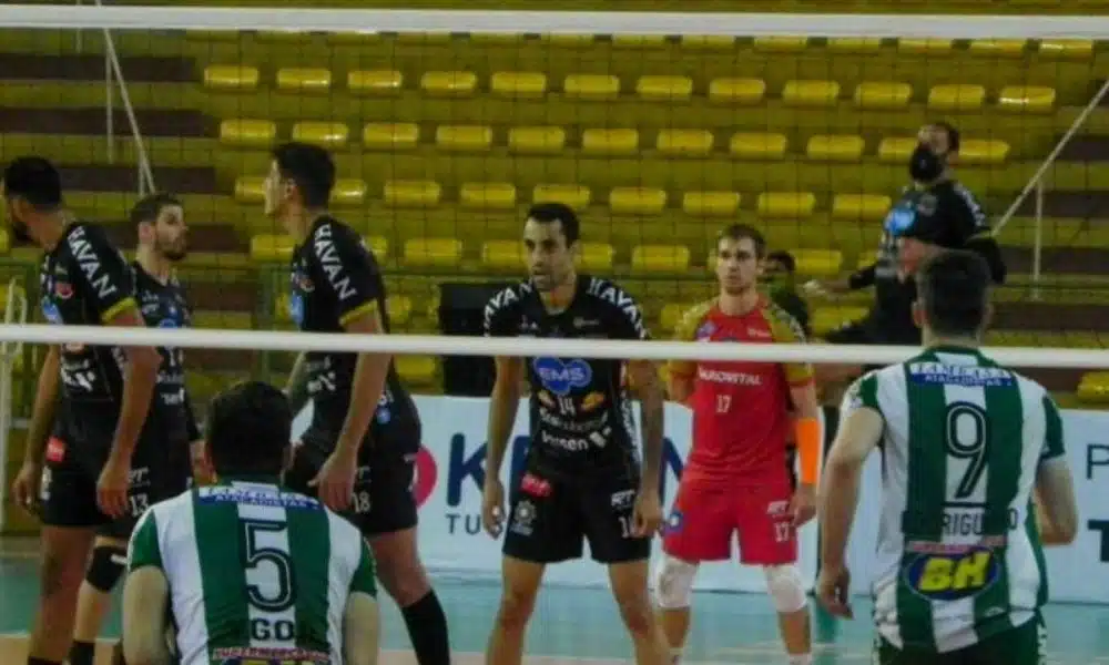 taubaté x américa-mg pela superliga de vôlei masculino em montes claros