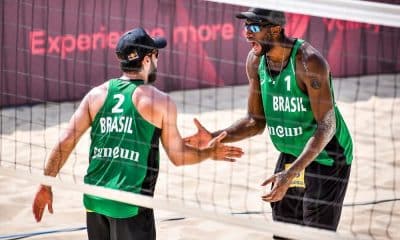 Bruno Schmidt e Evandro Cancún Hub Circuito Mundial de vôlei de praia