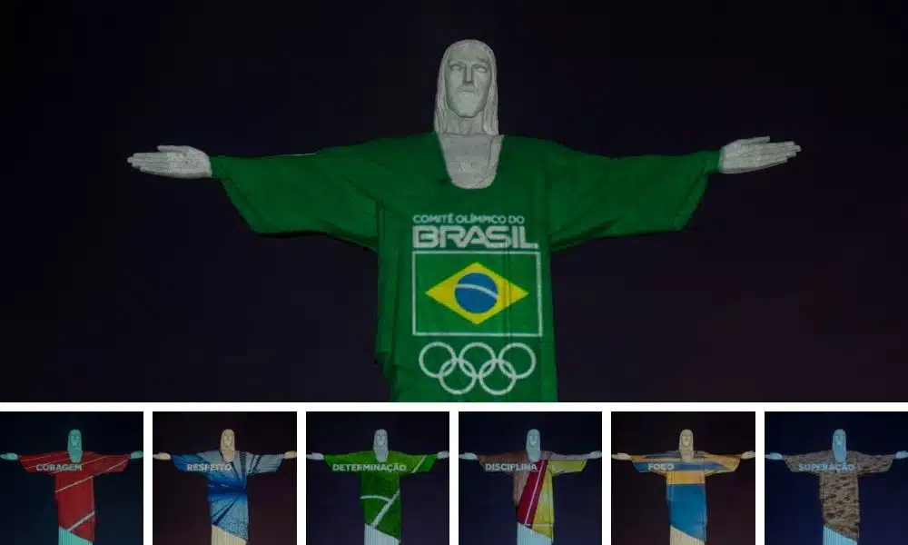 Cristo Iluminado faltam 100 dias para os Jogos Olímpicos de Tóquio