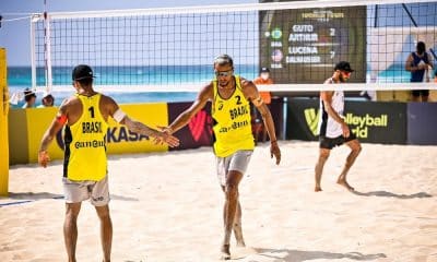 Guto e Arthur Mariano Cancún Hub Circuito Mundial de vôlei de praia