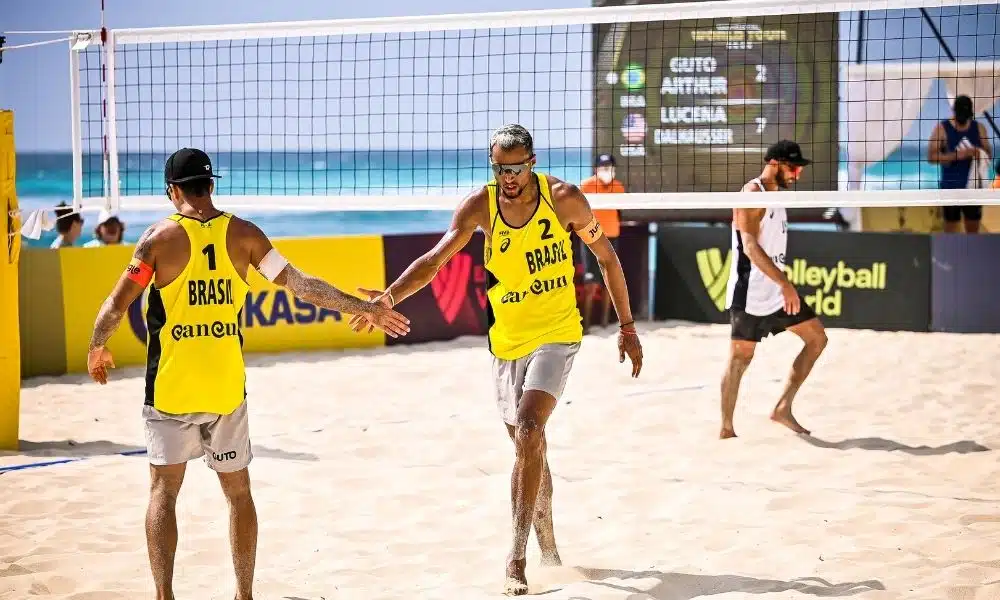 Guto e Arthur Mariano Cancún Hub Circuito Mundial de vôlei de praia