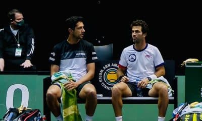 Marcelo Melo e o holandês Jean-Julien Rojer