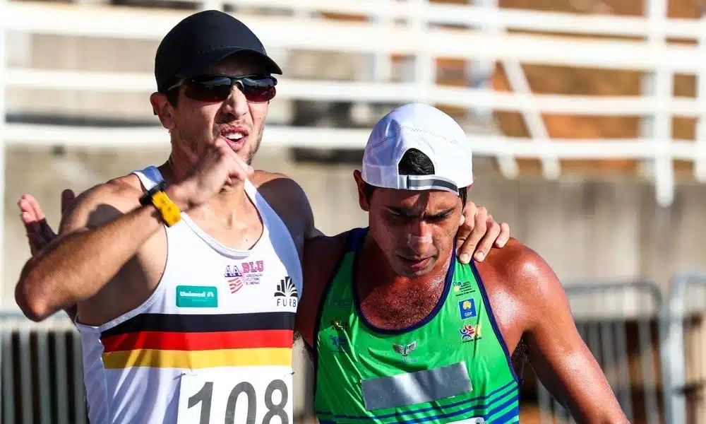 Matheus Corrêa e Caio Bonfim Torneio Cidade de Bragança Paulista de atletismo