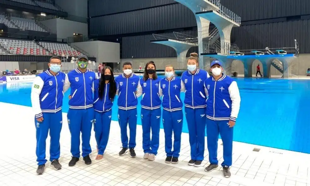 Seleção brasileira na Copa do Mundo de saltos ornamentais, que será o pré-olímpico da modalidade