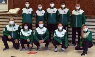 equipe brasileira de sabre no mundial cadete e juvenil de esgrima