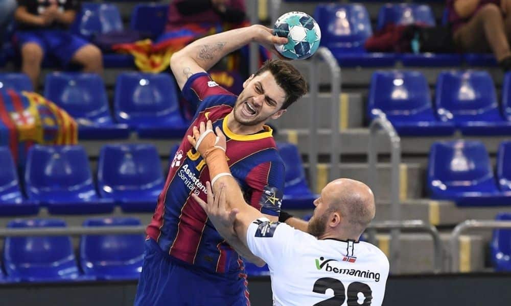 haniel langaro barcelona x elverum champions league de handebol masculino super globe