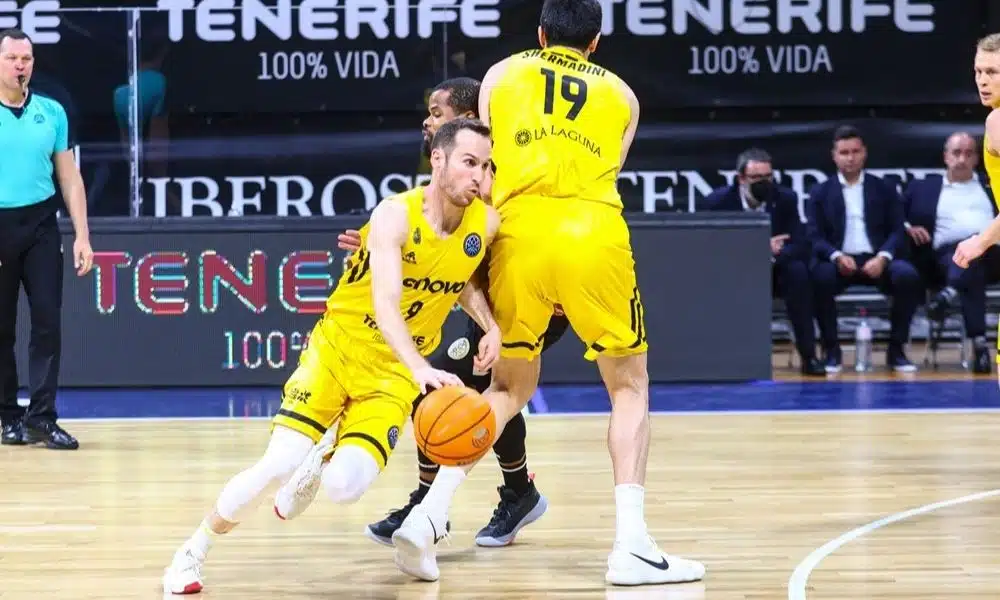 marcelinho huertas tenerife x san pablo burgos champions league de basquete masculino