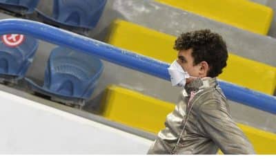 matheus becker em disputa da Copa do Mundo Júnior