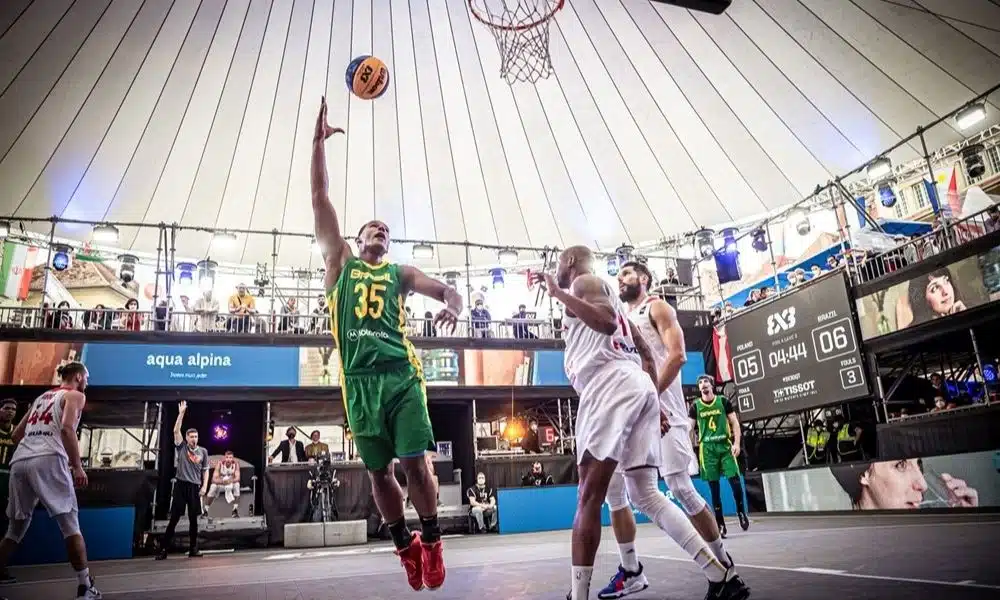 Brasil x Polônia Jonatas Mello Pré-Olímpico de basquete 3x3