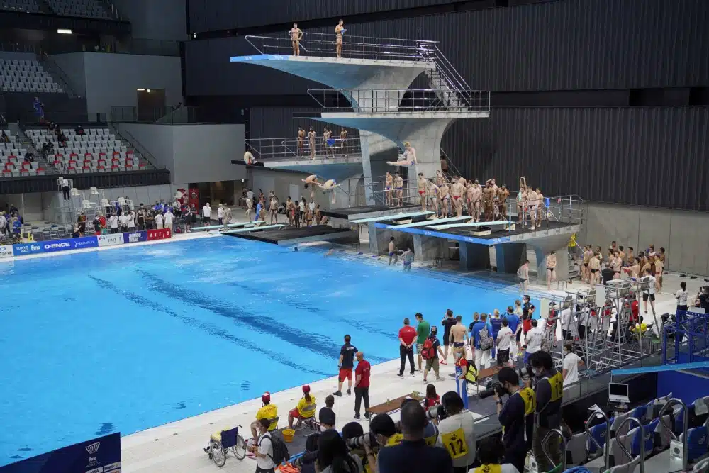 Saltos ornamentais Copa do Mundo Mundial Júnior Caio Dalmaso