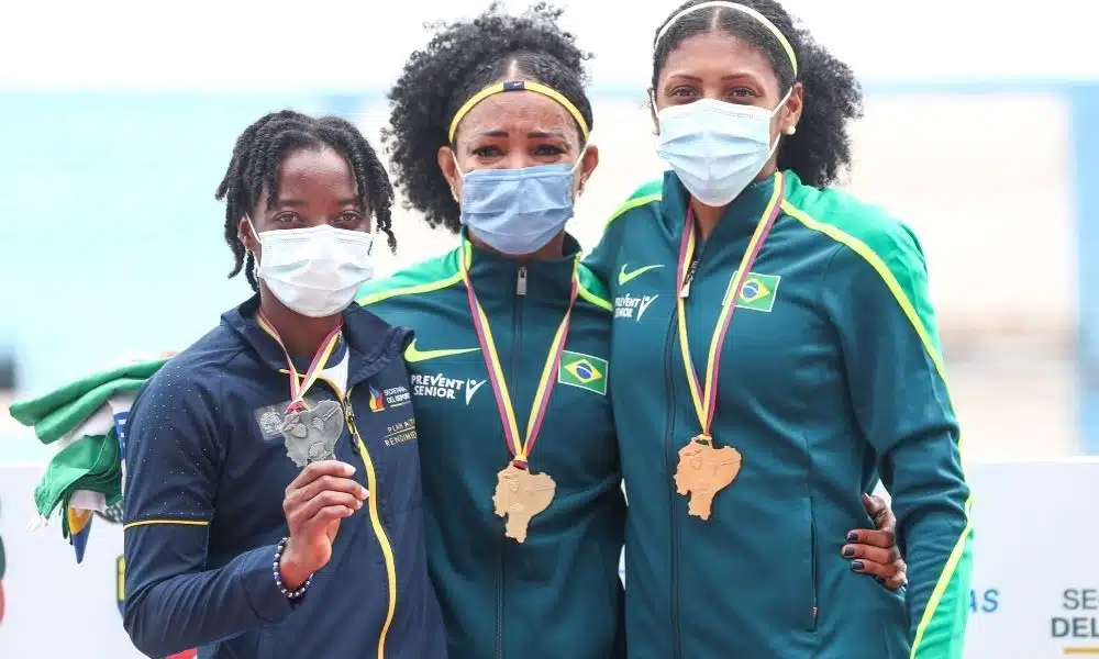 KEILA COSTA MEDALHA DE OURO CAMPEONATO SUL-AMERICANO DE ATLETISMO