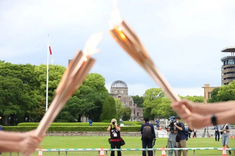 tocha olímpica hiroshima