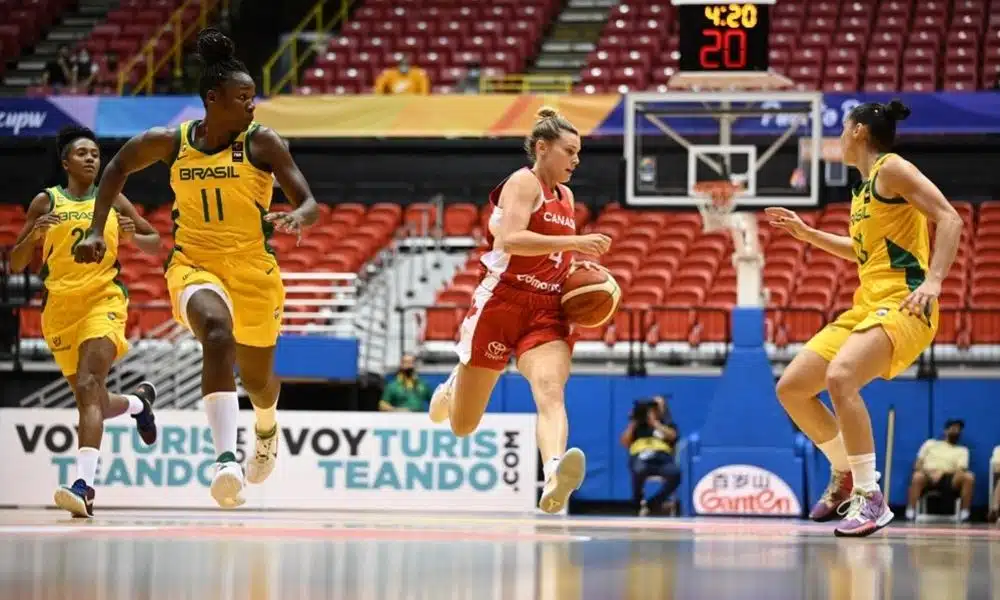 Clarissa Brasil x Canadá Americup de basquete feminino