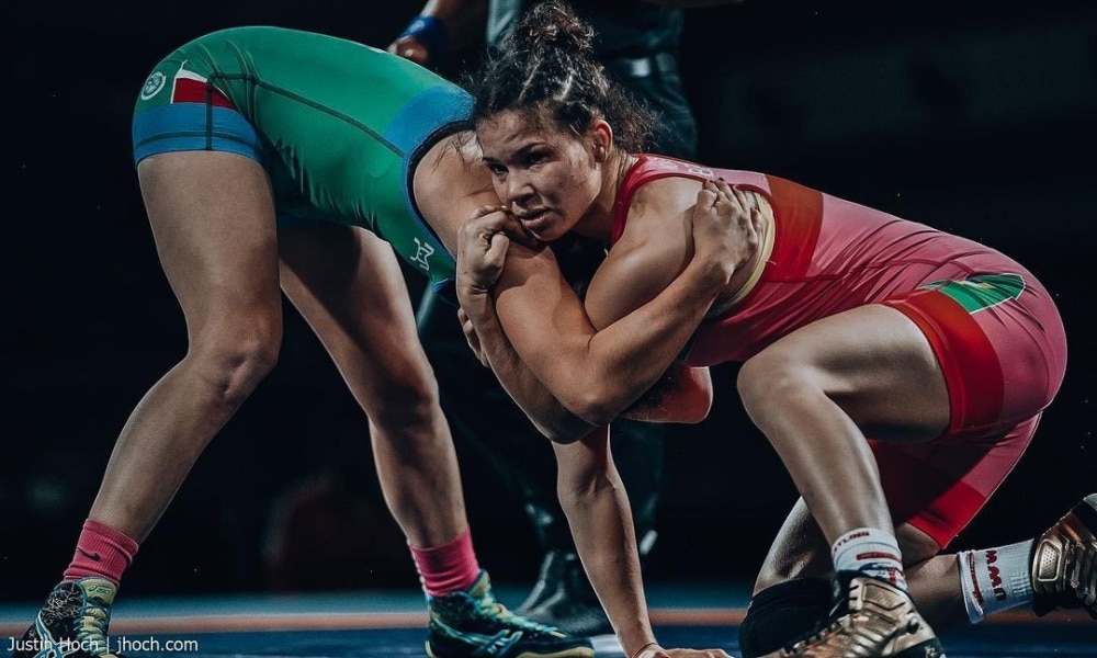Laís Nunes - Aline Silva - Aberto da Polônia de wrestling