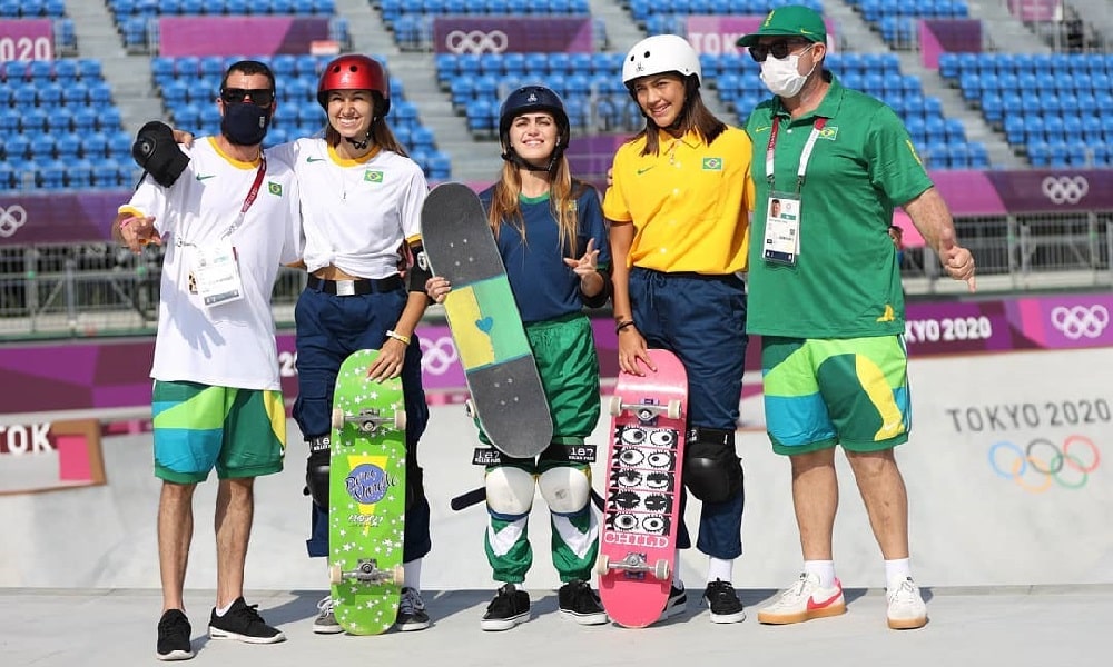 Às vésperas do início do skate park, equipe feminina do Brasil realiza sonhos em Tóquio 2020