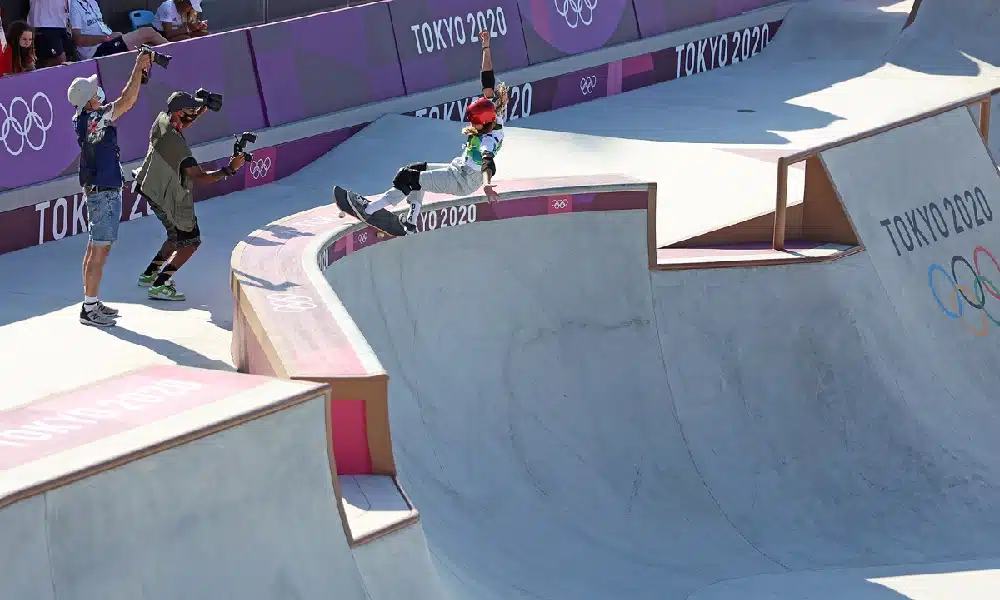Dora Varella e Yndiara Asp aprovaram a pista do skate park dos Jogos Olímpicos de Tóquio 2020