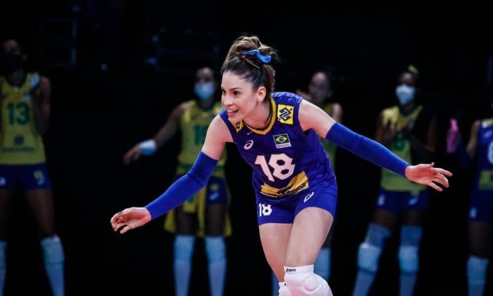 Camila Brait - seleção brasileira de vôlei feminino - líbero - Jogos Olímpicos de Tóquio 2020