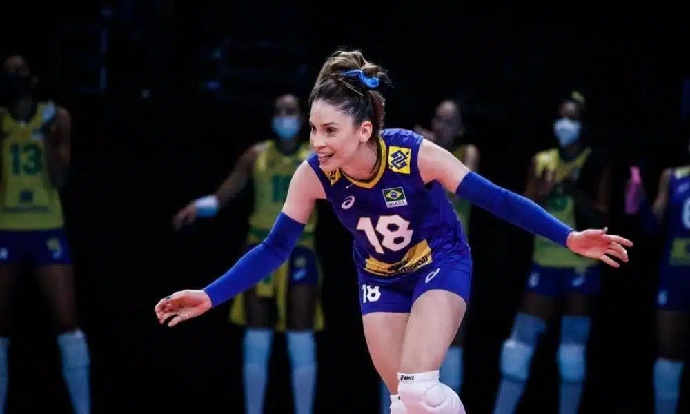 Camila Brait - seleção brasileira de vôlei feminino - líbero - Jogos Olímpicos de Tóquio 2020