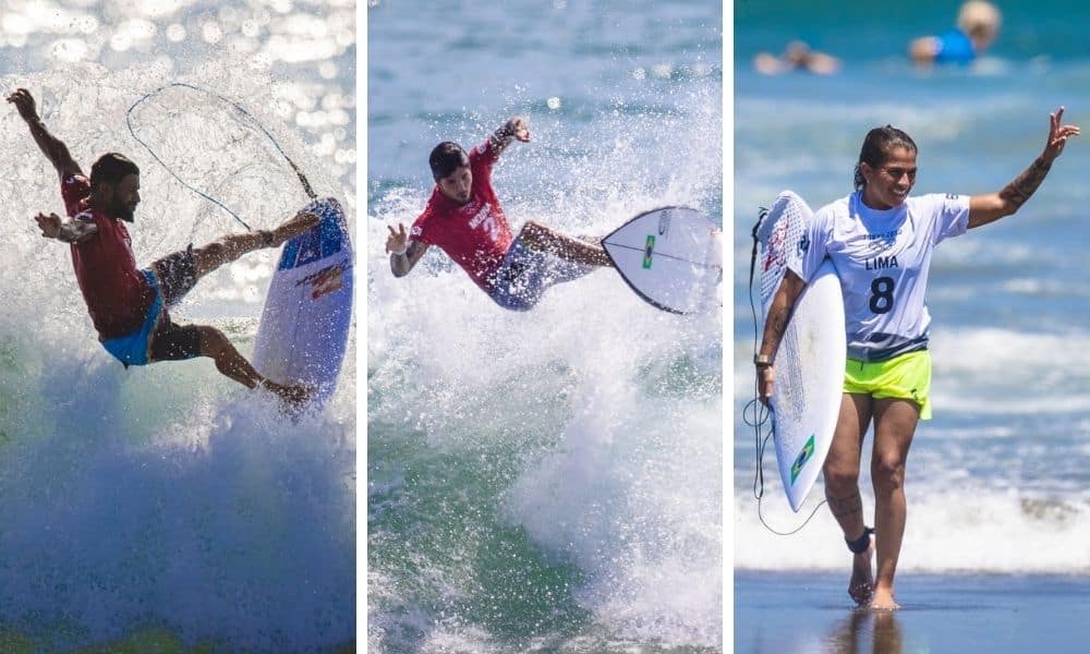 Gabriel Medina, Ítalo Ferreira e Silvana Lima