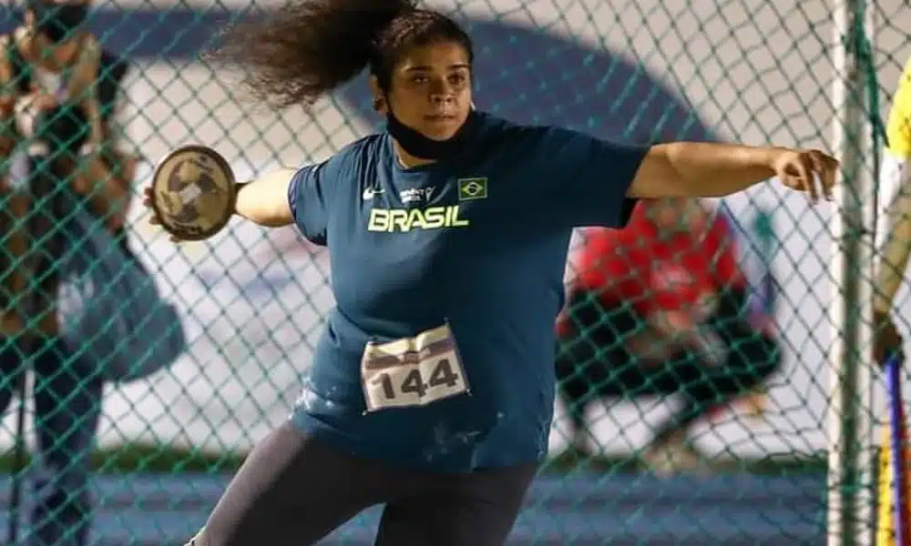 Izabela Rodrigues da Silva é campeã do lançamento de disco no Challenger de atletismo em Oordegem