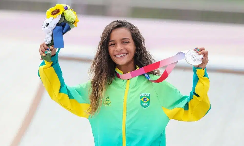 Rayssa Leal medalha de prata Jogos Olímpicos de Tóquio skate street
