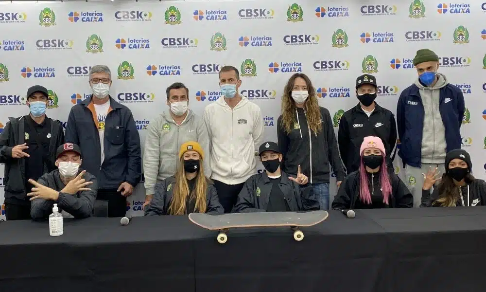 Seleção brasileira de skate embarca para os EUA para treinos pré Tóquio