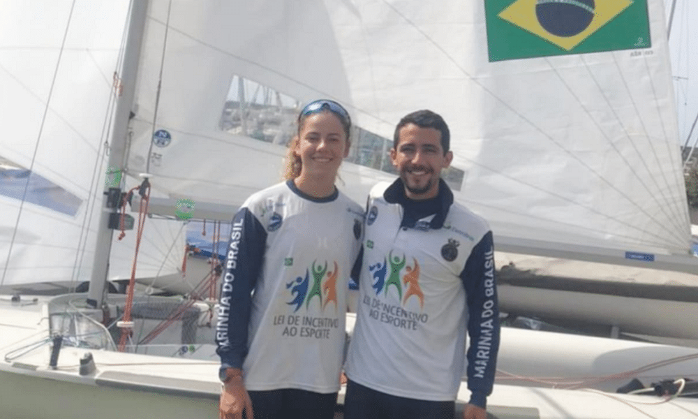 Pedro Corrêa e Isadora Dal Ri vivem dia discreto na estreia de Mundial