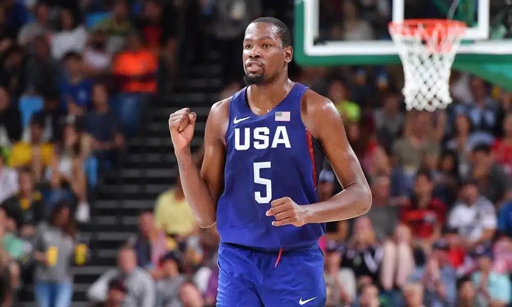 Kevin Durant é o grande nome da seleção americana