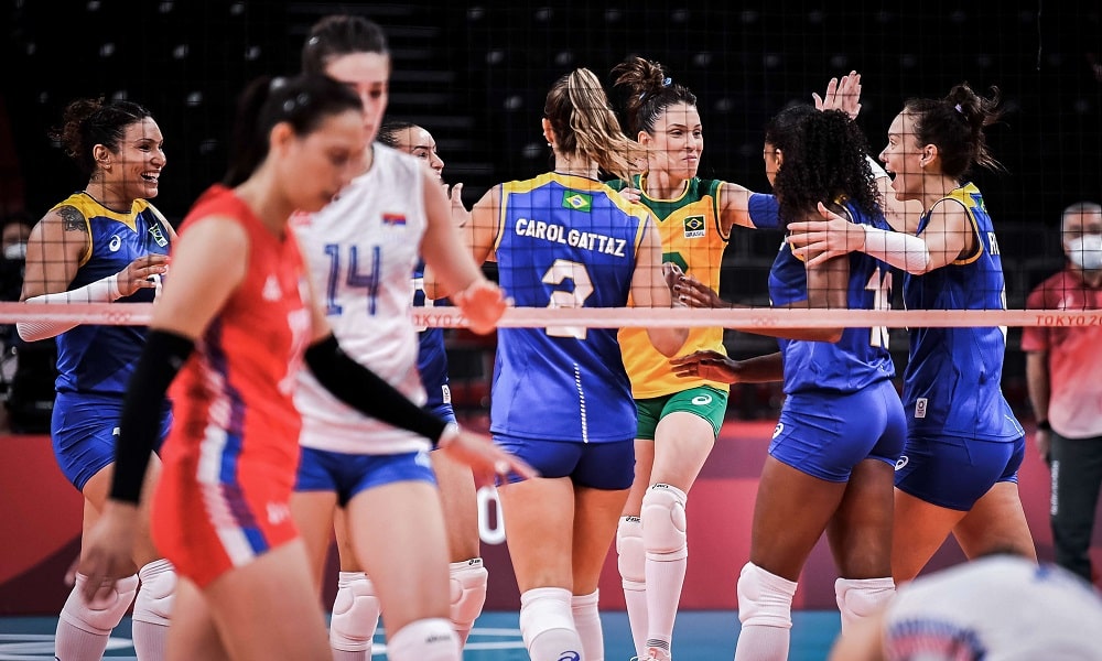 Brasil sérvia jogos olímpicos tóquio vôlei feminino