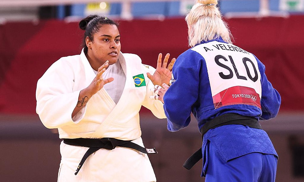 Maria Suelen Altheman judô jogos olímpicos tóquio enquanto Romaine Dicko