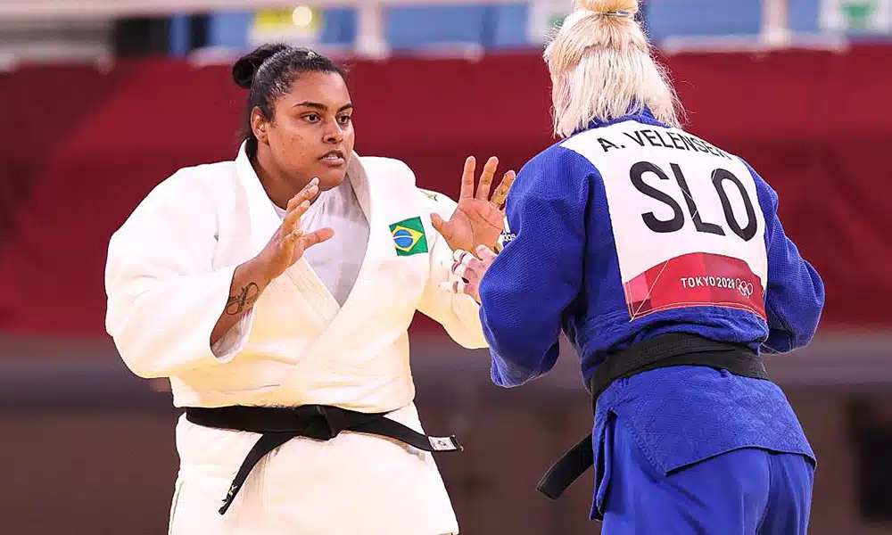 Maria Suelen Altheman judô jogos olímpicos tóquio enquanto Romaine Dicko