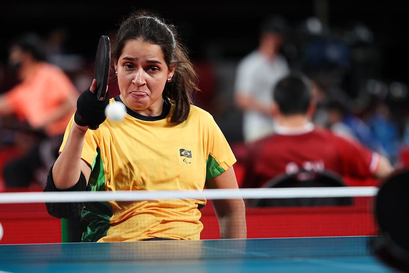 cátia oliveira tênis de mesa jogos paralímpicos tóquio classe 2