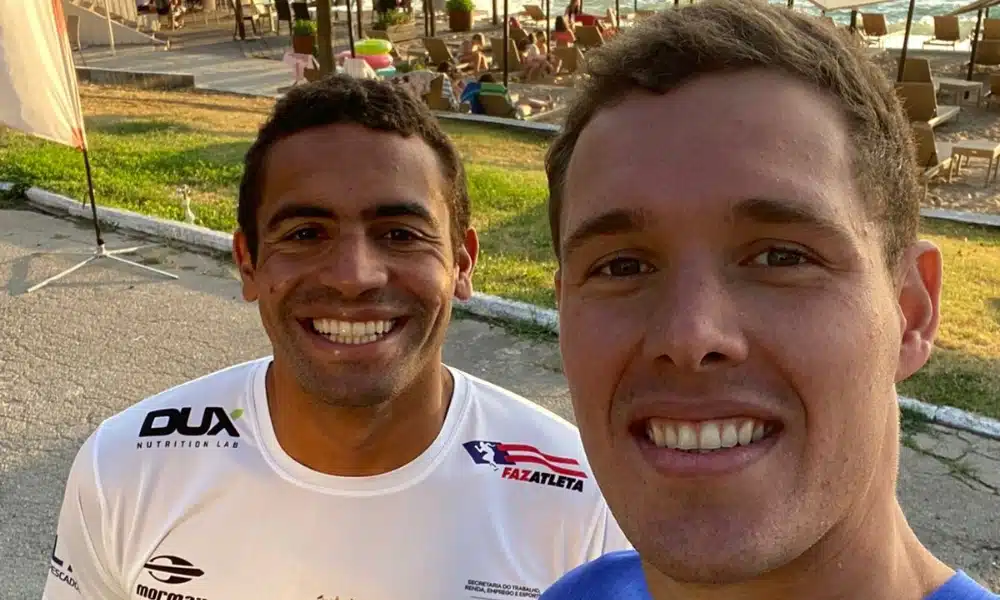 Allan do Carmo e Diogo Villarinho disputaram etapa da Copa do Mundo de maratona aquática