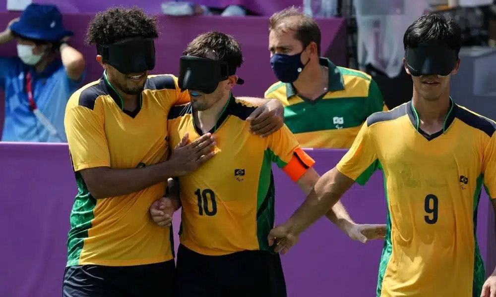 Brasil x França - Futebol de cinco - Jogos Paralímpicos de Tóquio