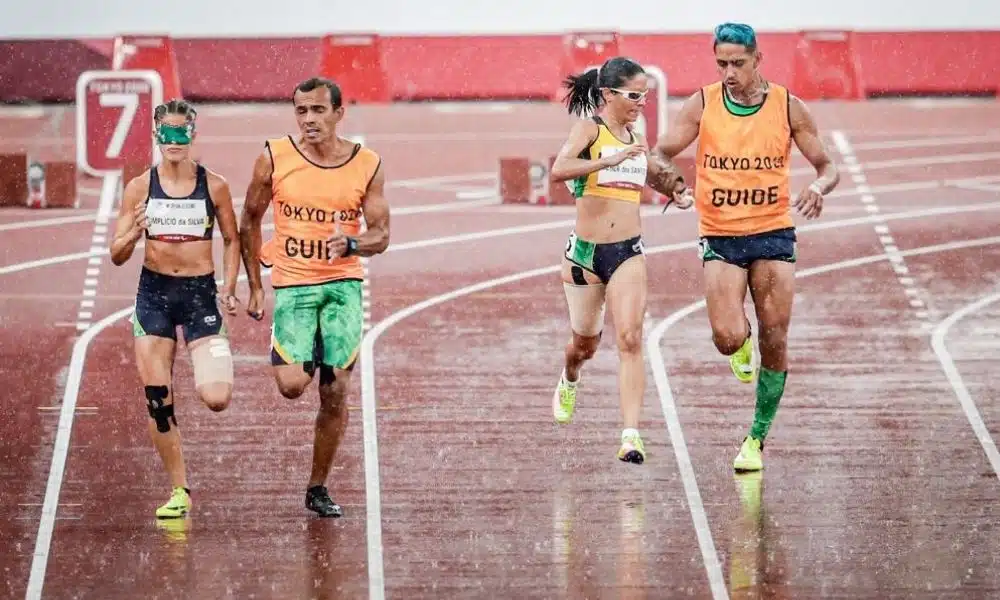 Jerusa Geber e Thalita Simplício 100 m T11 Jogos Paralímpicos
