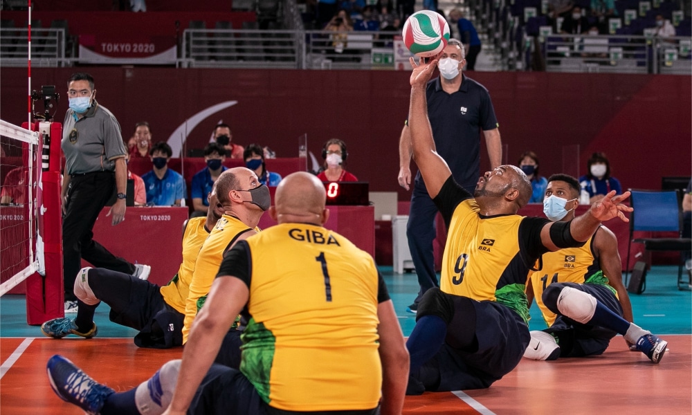 Seleção masculina de vôlei sentado do Brasil perde para o Irã nos Jogos Paralímpicos de Tóquio