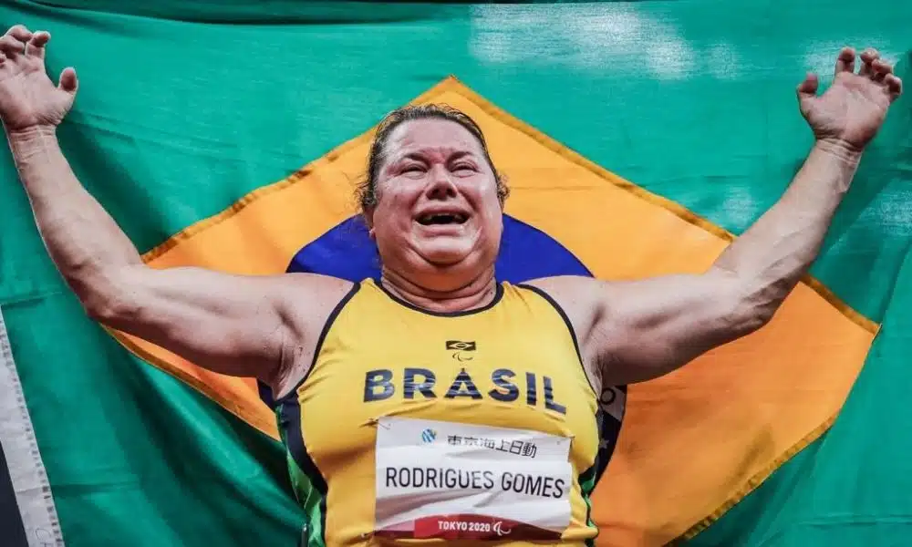 elizabeth gomes medalha de ouro lançamento de disco jogos paralímpicos tóquio 2020
