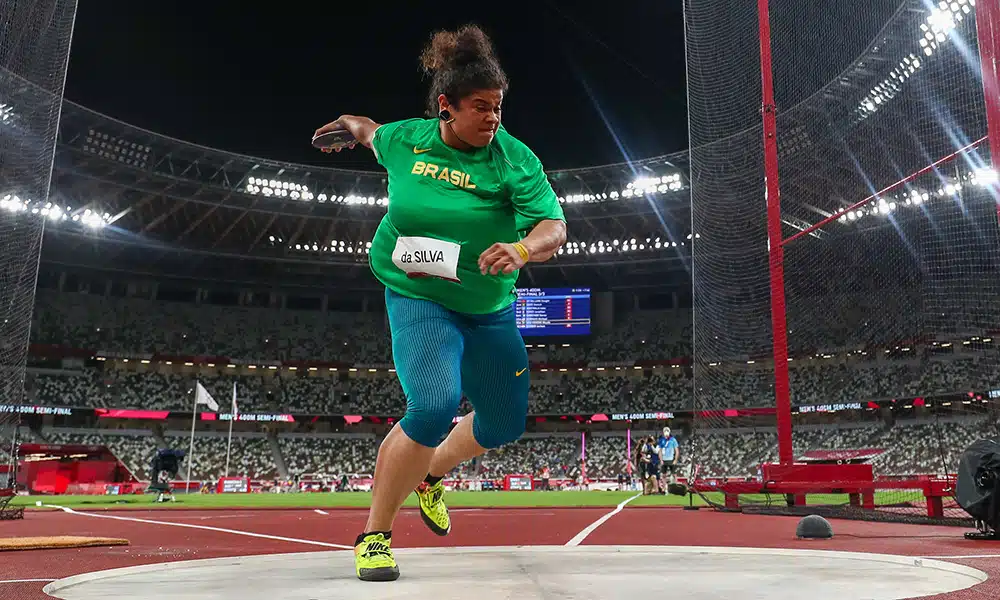 Izabela da Silva Lançamento do disco Jogos Olímpicos Tóquio