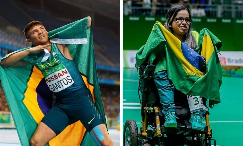 petrúcio ferreira evelyn de oliveira porta-bandeiras brasil jogos paralímpicos tóquio 2020
