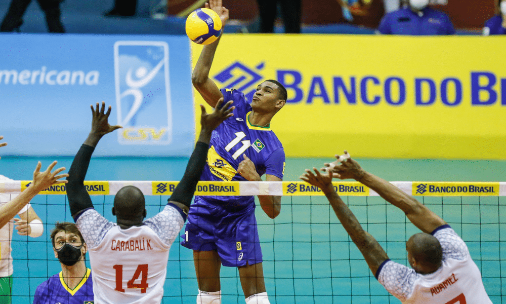 Brasil e Colômbia - Sul_Americano de Vôlei