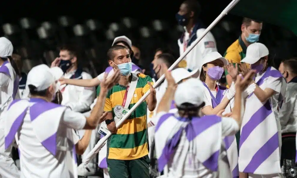Daniel Dias cerimônia de encerramento Jogos Paralímpicos Tóquio-2020