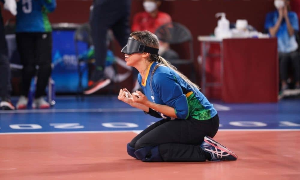 Ana Carolina goalball feminino jogos paralímpicos de tóquio Brasil EUA