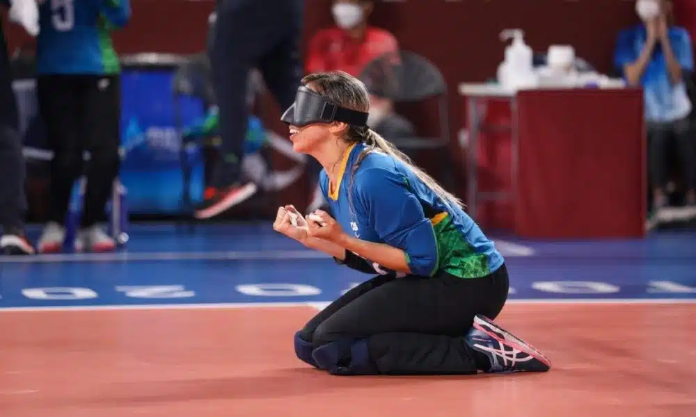 Ana Carolina goalball feminino jogos paralímpicos de tóquio Brasil EUA