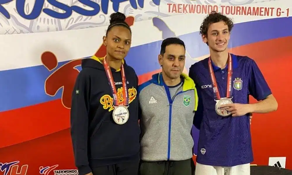 raiany fidelis e gabriel ramos aberto da rússia de taekwondo