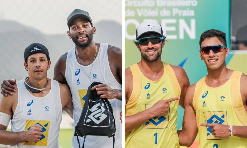 Vitor Felipe:Renato e Evandro:Álvaro Filho Circuito Brasileiro de vôlei de praia