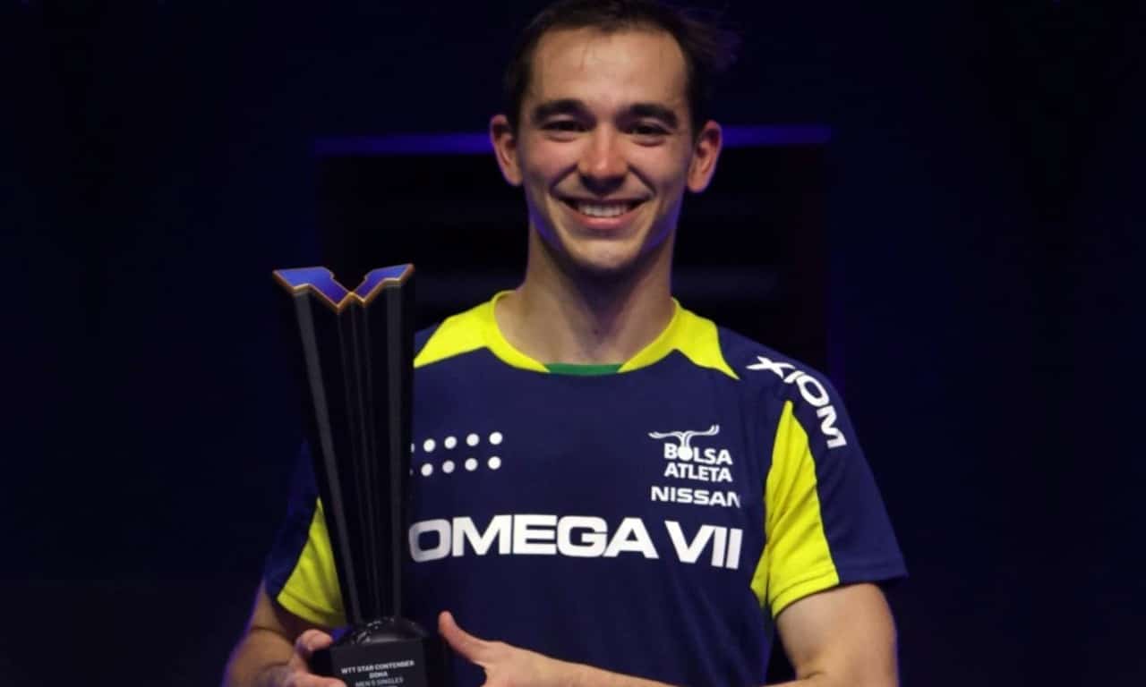 Hugo Calderano Star Contender Doha campeão medalha de ouro troféu