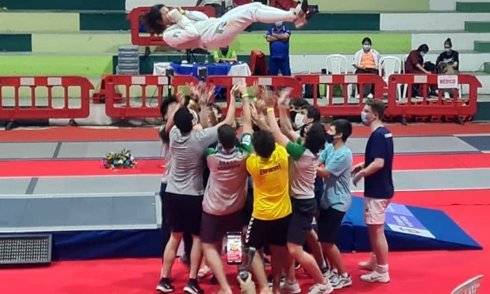 Carolina Brecheret, Lorenzo Mion e Matheus Becker são ouro no Sul-Americano