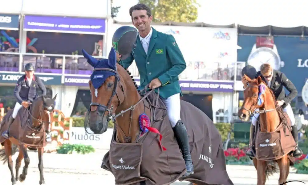 Marlon Zanotelli foi campeão da prova CSI4* no Grand Prix de Walkenswaard, na Holanda. Fábio Costa fica com o bronze. (Jeny Abrahamsson for World of Showjumping)