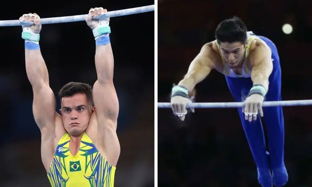 Caio Souza e Arthur Nory vão bem nas classificatórias do Mundial de ginástica artística