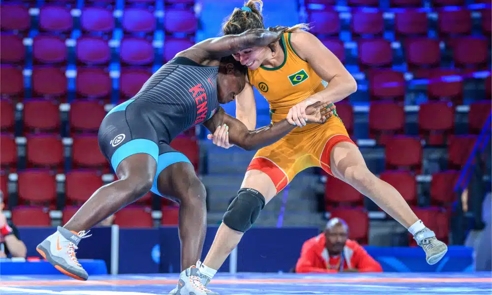 Giullia Penalber é eliminada nas quartas de final do Mundial de wrestling competição